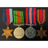 Medals - The Defence medal, 1939-1945; The 1939-1945 star; The Burma star; certificate etc qty