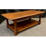 A Titchmarsh and Goodwin oak coffee table, model RL22057, 45cm high x 132.5cm x 61.5cm.
