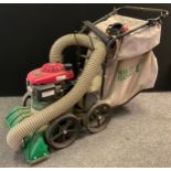 Garden tools and machinery - A Honda GSV190, Billy Goat self-propelled KV lawn Vacuum.