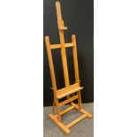 An Artist’s professional floor-standing full-height easel, by Mabel, made in Italy, height