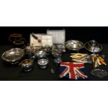 A quantity of 19th century and later silver plated ware including an aesthetic movement EPBM hot