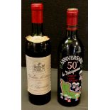 Wines and Spirits - Chateau Montrose, Alexis Lichine and Co, 1967, 75cl; Borie Manoux, Bordeaux 50th