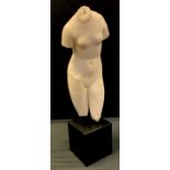 A Metropolitan Museum of Art replica model, Venus Di Milo, plinth base, 57cm high