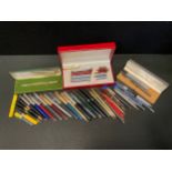 Pens - Shaeffer, Swan, Parker, Papermate, Cross etc inc fountain, ballpoint, propeling pencils etc