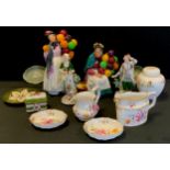 Royal Crown Derby ‘Derby Posies’ trinket dishes; Doulton ‘Biddy Penny Farthing’HN1843 another, ‘