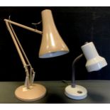 An angle poise adjustable desk lamp, 70cm fully extended , another (2)