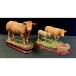 Border Fine Arts - Blonde D 'Aquitaine bull,B1188, Blonde D 'Aquitaine cow and calf, A9776 (2)