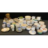 Mid century ceramics - Hornsea mugs, five Wedgwood plates, six Noritake tea cups and saucers; etc