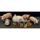 A Beswick model, Sow Pig, Champion Wall Queen; others Little Likeables, Hide and Sleep, LL3;