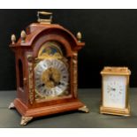 Clocks - A modern mantel clock, 8-day movement, moon indication, German movement, Dutch design;