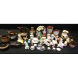 Ceramics - Doulton Lambeth vase, copper lustre jugs, Torquay ware, Beswick model of ‘ Tabatha