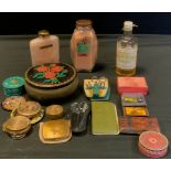 A Floral Bouquet bath salts bottle, others, powder boxes, compacts, pill boxes etc