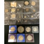 Coins & Tokens 1837-1897 Queen Victorian silver medal, 1892 silver crown, others, 1935 etc