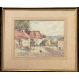 J. Wilson Mckinnell, Corner of an Arran Croft, signed, watercolour, 27cm x 37.5cm.