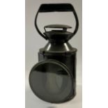 Railwayana - a BR (British Rail) carriage lantern, 28cm high