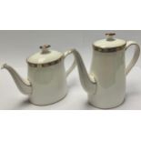 A Royal Crown Derby Kedleston pattern coffee pot, 23cm, first quality; a Royal Crown Derby Kedleston