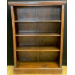 An early 20th century oak open bookcase, c.1930, 107cm high, 75cm wide, 23cm deep