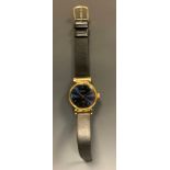 Hebdomas - a 925 silver gilt cased dress wristwatch, marked 4002 La Chaux - De-Fands, plaque on G 20