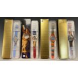 Swatch - Louvre Collection Henry the Force, SUOZ317; Lisa Masquee (Mona Lisa) SUOZ318; L.E.P,