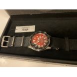 Seiko - a Brian May Sport five limited edition steel cased automatic wristwatch, 5873/9000, red