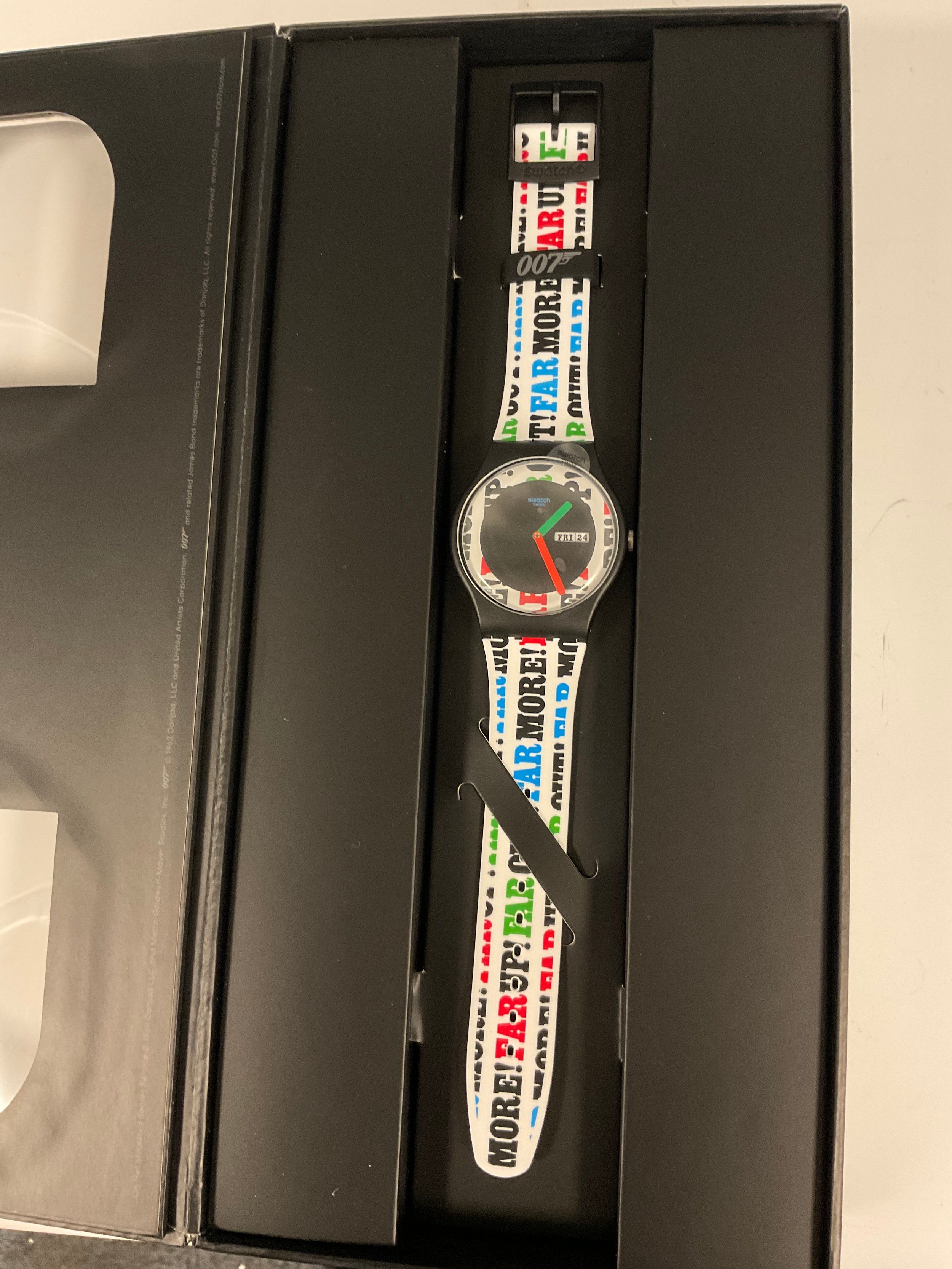 Swatch - the 2020 James Bond Collection Wristwatches, GZ328 Licence To Kill; GZ340 Casino Royale - Image 8 of 9