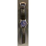 Tag Heuer - 1990s 1500 series Professional 200M wristwatch, Blue dial, luminous arrow dot and