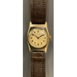 Rolex Tudor - 1930s Childs or young Adults small size steel cased wristwatch, cream dial, Arabic