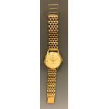 Rolex Tudor - 1950s Tudor Royal Shock Resistant 9ct gold cased wristwatch, silvered dial, Arabic