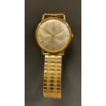Rolex Tudor - Tudor Royal Shock Resistant 9ct gold cased wristwatch, brushed silver dial, block