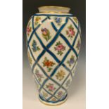 A 20th century German Lorenz Hutschenreuther porcelain vase, designed by Kark Tutter, lattice