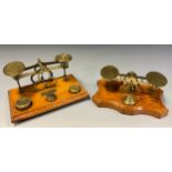 A pair of late 19th/early 20th century postal letter scales, Samson Mordan & Co, london,