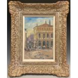 Impressionist school, mid 20th century, Saint Mark’s Square, Venice, Indistinctly signed, oil on