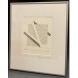 Geoff Machin, Bn 1937, Abstract composition, pencil sketch, signed, 17cm x 14cm