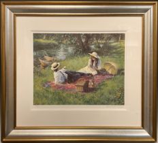 Sheree Valentine Daines (bn. 1956), after, Summer Love, signed in pencil to margin, limited