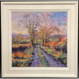 David Farren (Contemporary Impressionist school), A Derbyshire Lane, signed, oil on board, 50.5cm