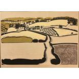 Graham Clarke (bn. 1941), by and after, Chalk Hills, signed in pencil to margin, limited edition