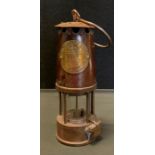 A Eccles Projector Miners Lamp, No 49, 24cm high