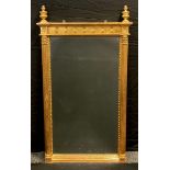 A Reproduction Regency style gilt-wood mirror, 130cm x 72cm.