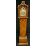 A George II walnut longcase clock, 30.5cm arched brass dial inscribed William Wright & Humphrey