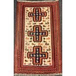 A North west Persian Senneh Kilim rug, 165cm x 100cm.
