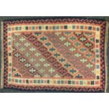 A South west Persian Qashga’i Kilim rug, 116cm x 85cm.