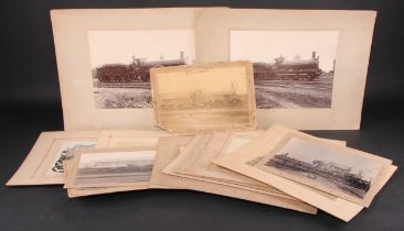 Photography - Railwayana - a collection of 19th century photographs of railway locomotives, many