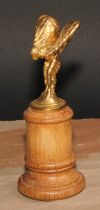 Automobilia - Rolls-Royce - a gilt metal 'car mascot' desk sculpture, Spirit of Ecstasy, after