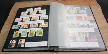 Stamps - black stock book of GB UMM material, 1st and 2nd class booklets and loose to 2019, UMM