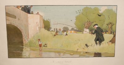 Prints, Cecil Aldin, Snaffles, hunting, coaching, others similar, unframed, mostly Bemrose Derby;