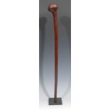 Tribal Art - an African rungu type throwing club, 57.5cm long, 19th/early 20th century, collector’