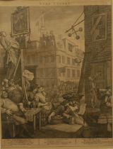 The Gin Act - William Hogarth (1697 - 1764), after, Beer Street, engraving, 41cm x 31cm, published