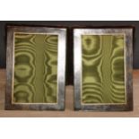 An early 20th century tooled green leather travelling diptych photograph frame, 23.5cm high, c.1910