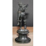 Italian Grand Tour School (19th/early 20th century), a dark patinated bronze, Aphrodite, after an