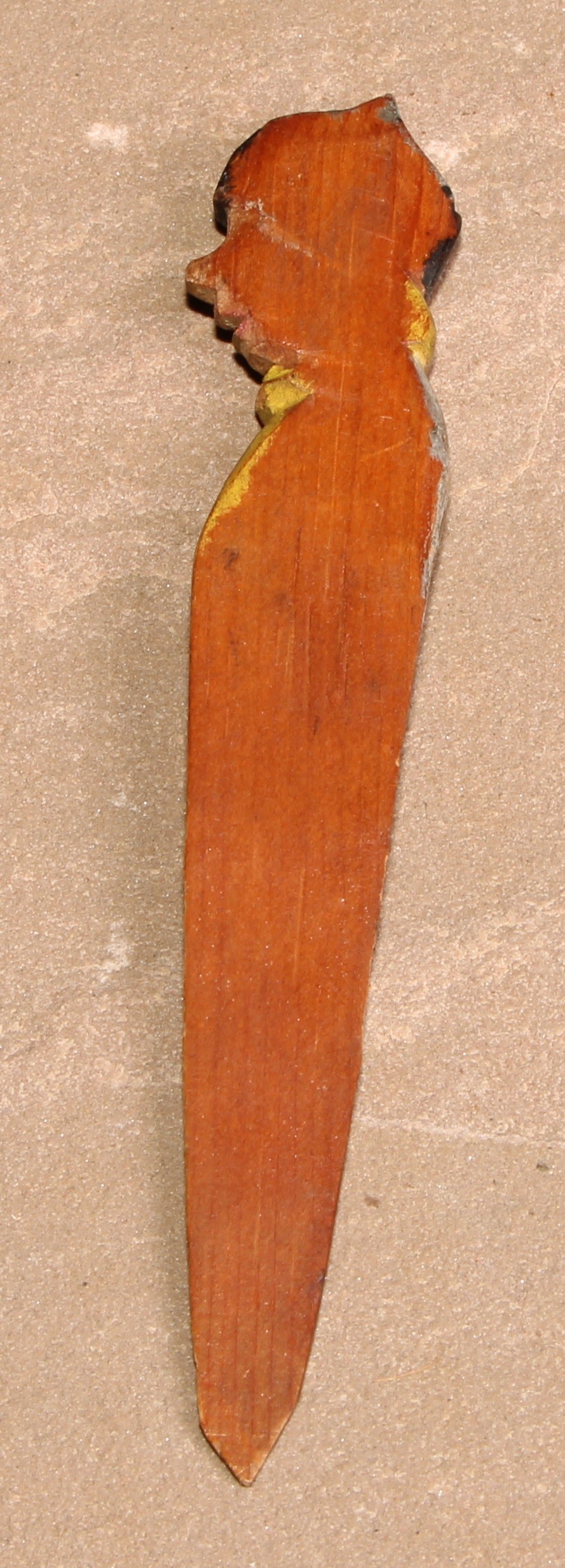 A Black Forest novelty figural bookmark, 13cm long, c.1900; another (2) - Image 3 of 5